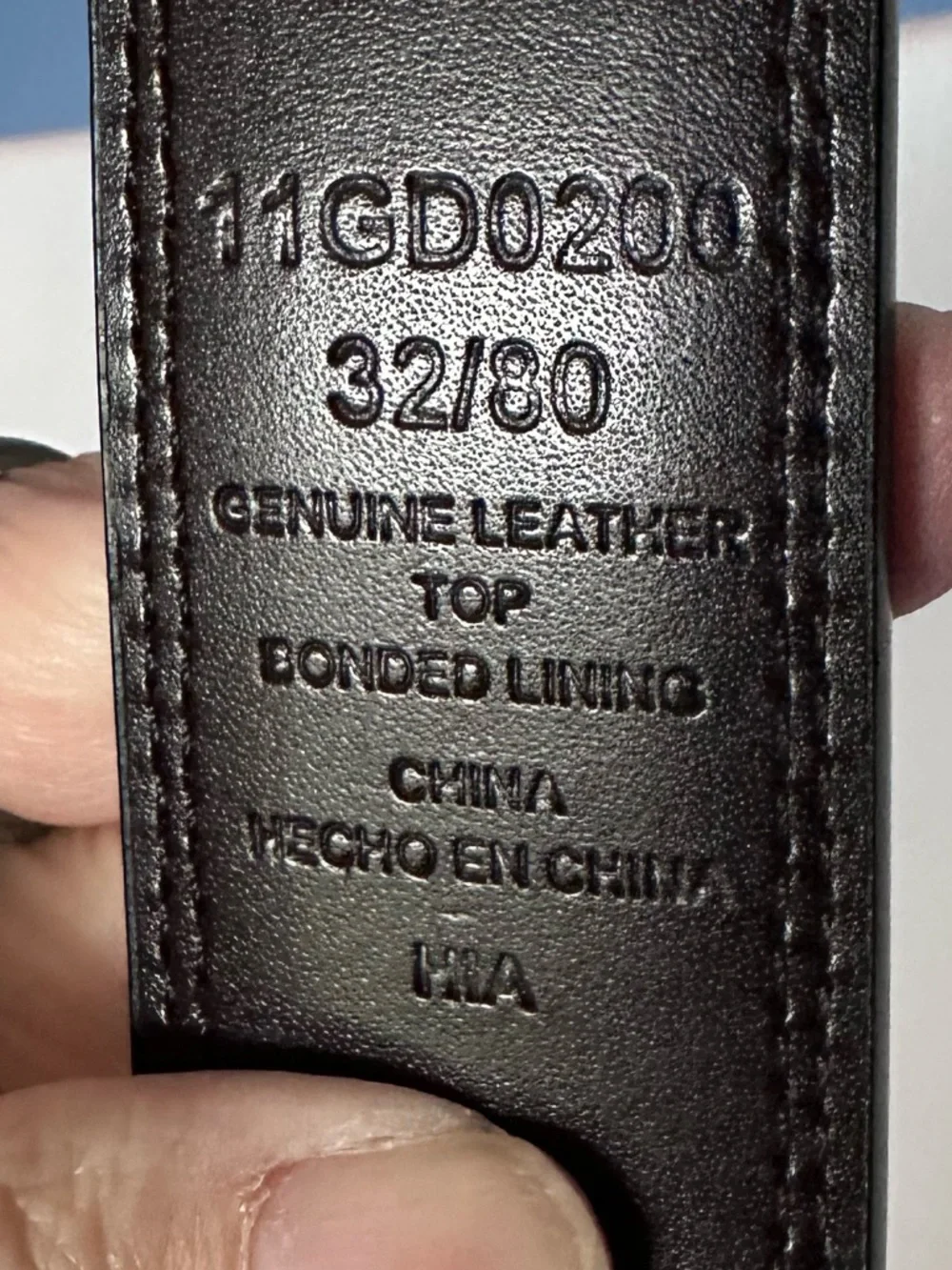 Dickies Reversible Belt Black Brown Size 32 Genuine Leather